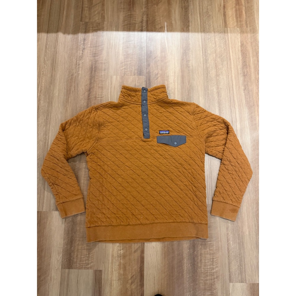 Patagonia Cotton Quilt Snap-T Pullover Mens Large Brown STY25371 FA18